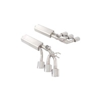 Sección de Escape Trasera de Acero Inoxidable con Seis Salidas y Válvula de Equipo Original para Mercedes-Benz W464 G63 4.0T (1.5mm de Espesor)