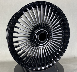 Jantes de voiture noires brillantes avec capuchons flottants 18 19 20 21 22 23 24 pouces, jantes en alliage forgé pour voitures particulières Mercedes <span class=keywords><strong>Audi</strong></span> - Product Image 2
