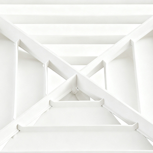 ตะแกรงกระจายลมแอร์แบบฝังฝ้าเพดานทรงสี่เหลี่ยม 4 ทิศทาง ทำจากพลาสติก ABS สี<span class=keywords><strong>ขาว</strong></span> ราคาโรงงาน - Product Image 4