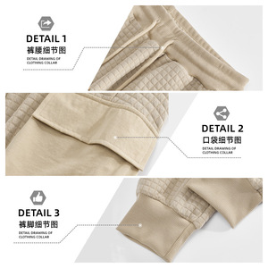 Pantalones Cargo Dongfei para Hombre, Cintura Elástica Reforzada, con Bolsillos, Estilo Casual para Trabajo, Transpirables, para Primavera y Otoño - Product Image 2