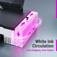 Printer DTF Murah Baru A4 L8050 Printer Konversi Langsung ke Film pada Kaos L8058 Printer DTF dengan Pengaduk Tinta Putih