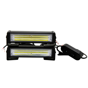 2 pièces/ensemble 32W haute luminosité voiture COB voyant d'avertissement voiture style d'urgence stroboscopique barre lumineuse <span class=keywords><strong>Auto</strong></span> <span class=keywords><strong>Flash</strong></span> blanc rouge bleu jaune - Product Image 6