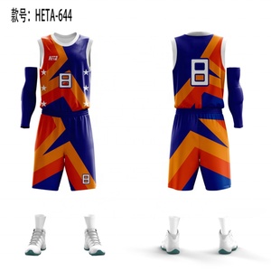 Conjunto de Uniforme de Baloncesto Personalizado al por Mayor, Económico, para Práctica, con Diseño de Número, Ropa Deportiva de Poliéster, Traje de Entrenamiento - Product Image 2
