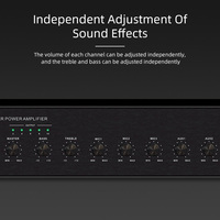 Mixeur audio 240W à prix avantageux, amplificateur de puissance pour musique de fond