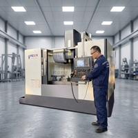 Centre d'usinage vertical CNC GSK 4 axes VMC1270 BT40 à broche unique haute précision, table 1200x700mm, 11/15KW