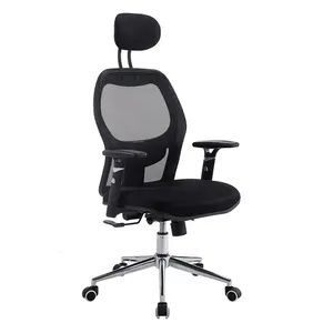 High Back Adjustable Office Chairs Office Chair and Table with Armrest Backrest Headrest Rotating Mesh Carton Office Furniture