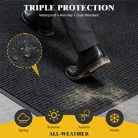 Tapis de sol antidérapant super absorbant en polyester avec traitement antibactérien, idéal pour le nettoyage des sols et les expositions (en rouleau)