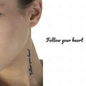 สติกเกอร์รอยสักปลอมจากวีแกนออร์แกนิกแบบไม่ใช้น้ำหมึกน้ำผลไม้กระดาษชั่วคราวติดทนนาน15วัน - Product Image 3