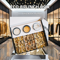 Boîte en Papier Noire Éco-Responsable pour Traiteur : Pâtisserie, Biscuit, Dessert, Chawarma, Alimentation, Brunch et Emballage Cadeau