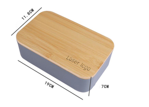 Boîte à lunch Bento en bambou écologique avec ustensiles biodégradables | Récipient alimentaire de pique-nique en PP de qualité alimentaire | Idéal pour les cadeaux - Product Image 3