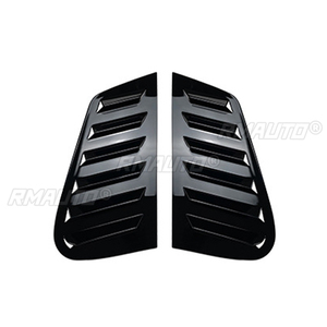 Glossy Black/Carbon Look Car Rear <b>Window</b> Shutter Cover Trim <b>Window</b> Louver Side <b>Vent</b> Trim for Volkswagen Polo 9N 2001-2009 - Product Image 2