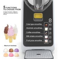 Nouvelle Machine à Granités Électrique de Cuisine à Écran Couleur Digital, Mini Sorbetière à Glace pour la Maison