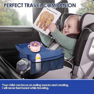 Muestra Gratuita OEM, Bandeja para Asiento de Coche para Niños Pequeños con Pizarra de Borrado en Seco, Mesa de Viaje Plegable para Asiento de Coche, Bandeja de Viaje para Niños con Bolsillo - Product Image 4