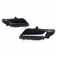 Phare LED à défilement pour Honda City 2008-2014, triple lentille, démarrage dynamique, clignotant séquentiel, lampe avant modifiée