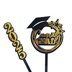 ท็อปเปอร์เค้กอะคริลิค รูปน้ำผึ้งและความหวาน สำหรับตกแต่งเค้กในช่วงรับปริญญา ปี 2025 - Product Image 5