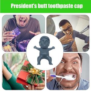Distributeur de capuchon de dentifrice en silicone amusant et écologique Couvercle de pompe à bout du président Gadgets de décoration intérieure <span class=keywords><strong>pour</strong></span> aides à la compression des tubes - Product Image 3