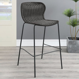 Mckinley Brown Velvet Modern Adjustable Home <b>Bar</b> Dining Room <b>Bar</b> <b>Stool</b> Set of <b>2</b> - Product Image 1