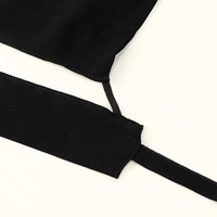 Vente en gros transfrontalière Dubaï Moyen-Orient Niqab en gaze composite pour femmes, voile noir polyvalent et pratique 2025 pour l'extérieur
