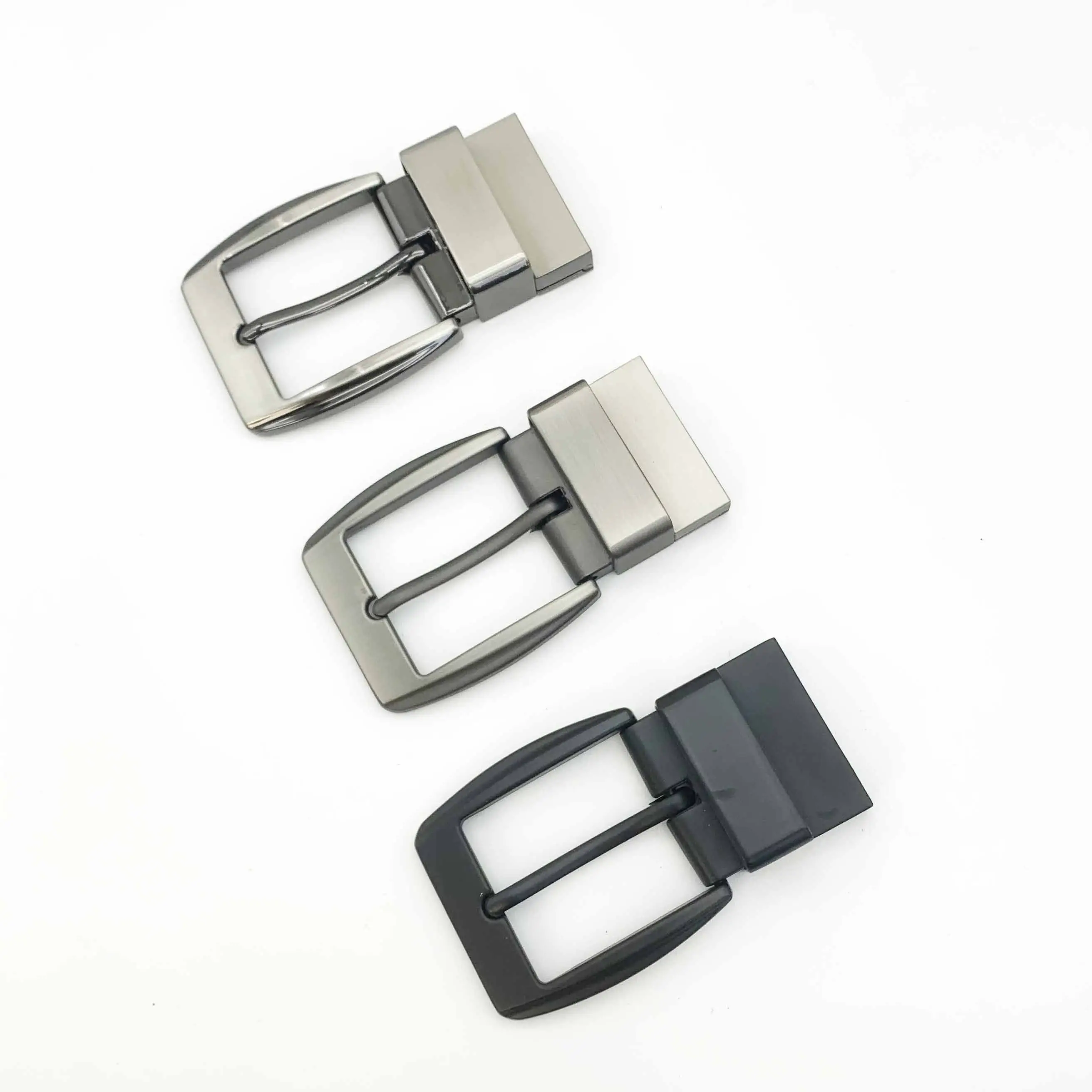 Fibbia per cintura in metallo con Clip semplice personalizzata all'ingrosso fibbia ad ardiglione reversibile fibbia per cintura da 38mm
