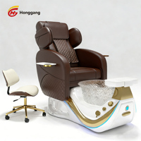 Fauteuil de Pédicure SPA Moderne Haut de Gamme Professionnel avec Massage pour Manucure et Soins des Pieds, Idéal pour Salon de Manucure