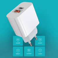 2 in1 2 in 1 12w Typ c PD QC Schnell ladung Handy USB-Wand ladegerät Typ c Typ-c USB-Wand ladegerät