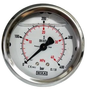 Manomètre WiKA 0-400 bars, analogique, pour usage industriel - Product Image 1