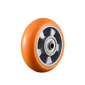 VIMA Fabrik preis 6 Zoll Single Castor <span class=keywords><strong>PU</strong></span> Aluminium Kapazität 500kg Trolley Container Heavy Duty Caster - Product Image 2