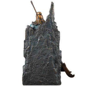 Guan Gong Figurine Large Copper Green Handmade God Of War And Wealth Statue For Home Office Decor Gift - Product Image 5