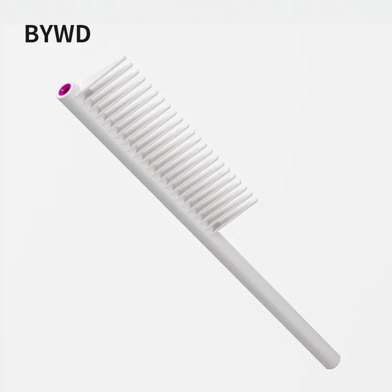 BYWD Salon professionnel de coiffure avec logo personnalisé Peigne à queue de coiffeur après peigne