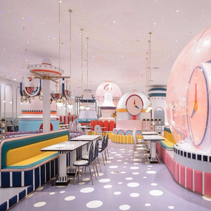 Parque Infantil Interior Temático Sweet Color para Niños, con Tobogán y Piscina <span class=keywords><strong>de</strong></span> Arena, Materiales <span class=keywords><strong>de</strong></span> Esponja/Madera/PVC, para Restaurantes y Uso Familiar (Padres e Hijos) - Product Image 3