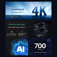 Projecteur intelligent Xiaoming .V1 Ultra 4K, système d'exploitation Android, LCD, 700CVIA, cinéma maison