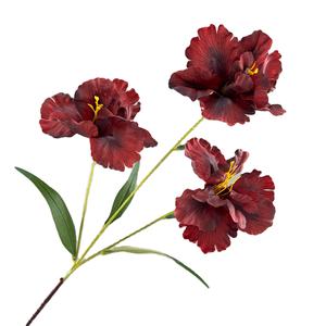 人造花三头爱丽丝鸢尾植物长柄丝绸鸢尾婚礼布置家居酒店软装饰 - Product Image 1