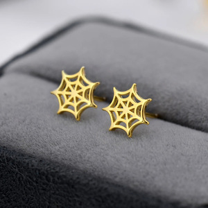 Eleganti Orecchini a Perno a Forma di Ragnatela, Stile Minimalista di Halloween, Gioielli alla Moda per Donna, Accessorio Chic per Feste, Regalo - Product Image 5
