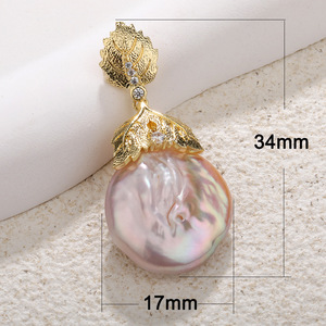 Perle de Offre Spéciale perle <span class=keywords><strong>baroque</strong></span> d'eau douce naturelle charme de forme irrégulière pour la fabrication de bijoux collier à faire soi-même boucles d'oreilles en gros - Product Image 4