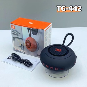 TG-442 Mini Enceinte Stéréo Portable avec Subwoofer, Éclairage LED RGB, Sans Fil Bluetooth, Grande Ventouse pour Salle de Bain et <span class=keywords><strong>Cuisine</strong></span> - Product Image 6