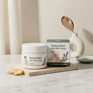 Crema Naturale Anti-Prurito a Base di Erbe, Crema Lenitiva per la Pelle Sensibile, Produttore OEM con Logo Personalizzato - Product Image 1