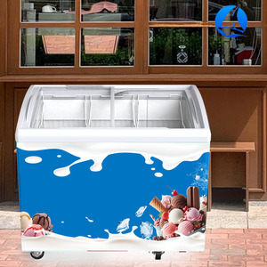 Vitrine à glaces et sucettes glacées compacte et économique, <span class=keywords><strong>congélateur</strong></span> vertical pour glaces, équipement de réfrigération commercial - Product Image 6