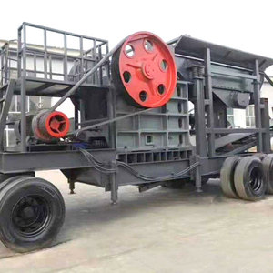 Trituradora de Mandíbulas Móvil Portátil Pequeña para Roca Dura, Mineral, Plata y Piedra, con Motor, Rodamientos y Engranajes Esenciales - Product Image 1