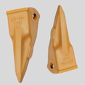 Dientes de Cuchara de Acero Aleado de Alta Penetración y Larga Duración 48-52HRC 207-70-14151TL PC300 <span class=keywords><strong>D66</strong></span> S-1 Tiger Teeth para Excavadora - Product Image 2