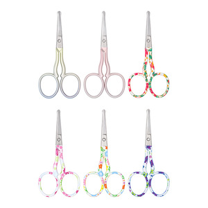 Nose Hair Trimmer Stainless Steel Small Scissors Portable Manual Trim For Beard Eyebrow Household Use - Product Image 4