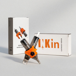 ขายส่ง <span class=keywords><strong>INKin</strong></span> Orange 16 ชิ้น/กล่อง 1RL Round Liner Long Taper เข็มสักลายแบบตลับมืออาชีพ พร้อมปลอกซิลิโคนนุ่ม - Product Image 1