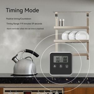 Grand <span class=keywords><strong>thermomètre</strong></span> LCD en acier inoxydable pour <span class=keywords><strong>four</strong></span> à fumer, <span class=keywords><strong>avec</strong></span> <span class=keywords><strong>alarme</strong></span>, pour la cuisine, les aliments et la viande. - Product Image 4