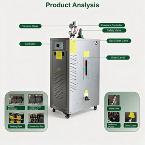 Generador <span class=keywords><strong>de</strong></span> Vapor Eléctrico <span class=keywords><strong>de</strong></span> 12KW, 24KW, 36KW, 48KW para Lavandería y Lavado <span class=keywords><strong>de</strong></span> Ropa, Caldera <span class=keywords><strong>de</strong></span> Vapor Industrial Pequeña - Product Image 4