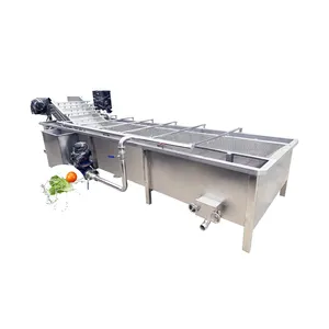 Fruit And Vegetable Washing Cleaning/waxing/drying/ Machine Line vegetable washing production line