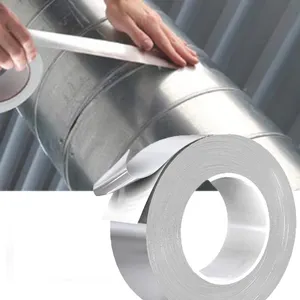 Harga pita Foil aluminium pipa 3 "fleksibel serat kaca pelindung diperkuat tahan panas