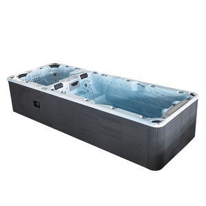 Vente en gros Baignoire de luxe libre Massage Piscine extérieure intelligente Piscine sans fin Bain à remous Combo Hydropool Aqua Sport Swim <span class=keywords><strong>Spa</strong></span> - Product Image 2