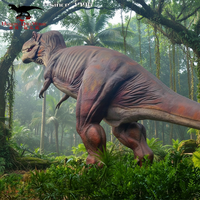 Dinosaure animatronique réaliste grandeur nature personnalisable avec télécommande pour parcs d'attractions, jardins d'enfants et écoles