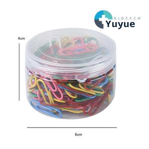 Graffette Colorate con Contenitore - Graffette a U in Metallo Nichelato per Ufficio e Scuola - Product Image 1