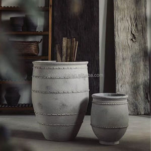 กระถางดอกไม้และกระถางปลูกต้นไม้สไตล์โมเดิร์น น้ำหนักเบา ทนทาน เป็นมิตรกับสิ่งแวดล้อม ทำจากไฟเบอร์ซีเมนต์ แบบแขวนและแบบตั้งพื้น มีรูระบายน้ำ - Product Image 2