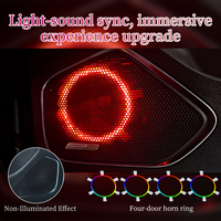 Kit d'éclairage d'ambiance intérieur de voiture à 25 LED compatible avec Hongqi H6 2023-2025 12V, synchronisation musicale dynamique, console centrale, sans perçage
